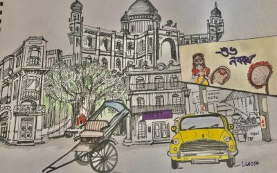Drew this a few days back to celebrate Bengali New Year !!